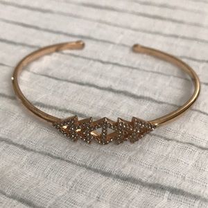Rose gold triangle bracelet